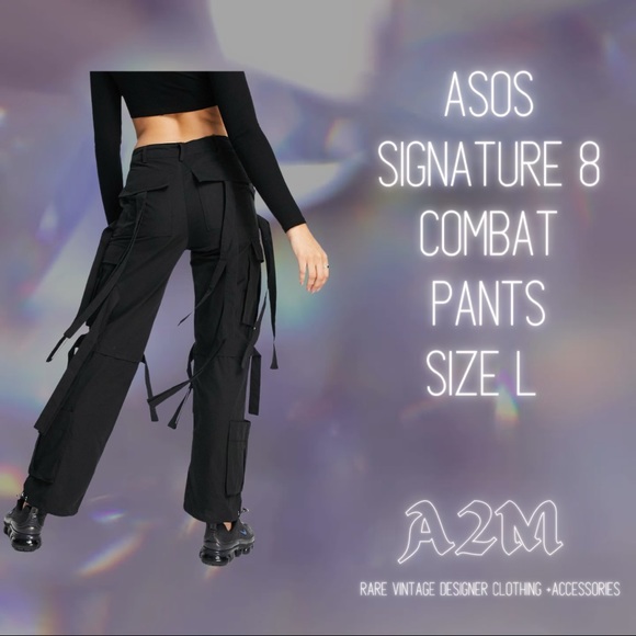 ASOS Signature 8 Combat Pants Size L NWT - Picture 3 of 5